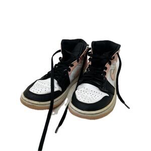 Nike Jordan 1 Mid Arctic Orange Black Toe Mens 9.5